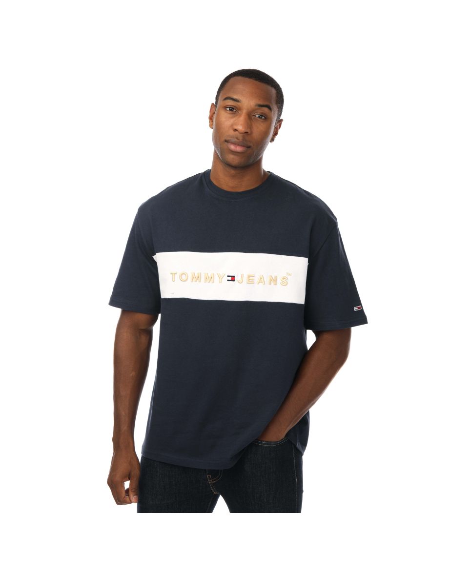 Camiseta Tommy Hilfiger TMJ Archive Logo de hombre, azul