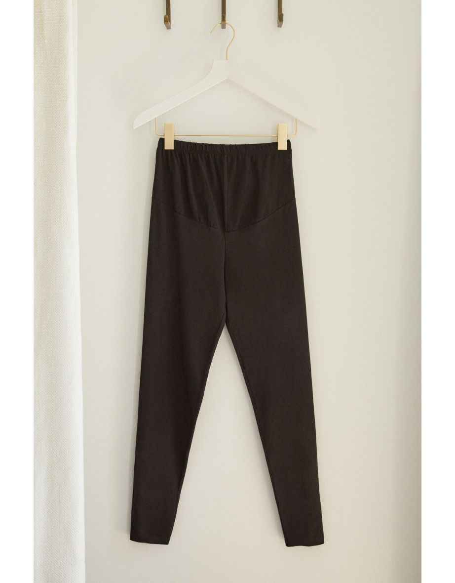Leggings premaman neri - Lunghezza lunga