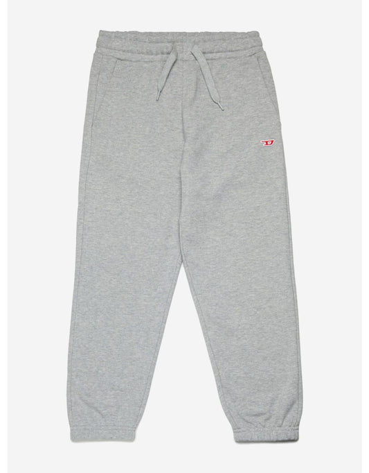 Joggers grigi da bambino con toppa logo