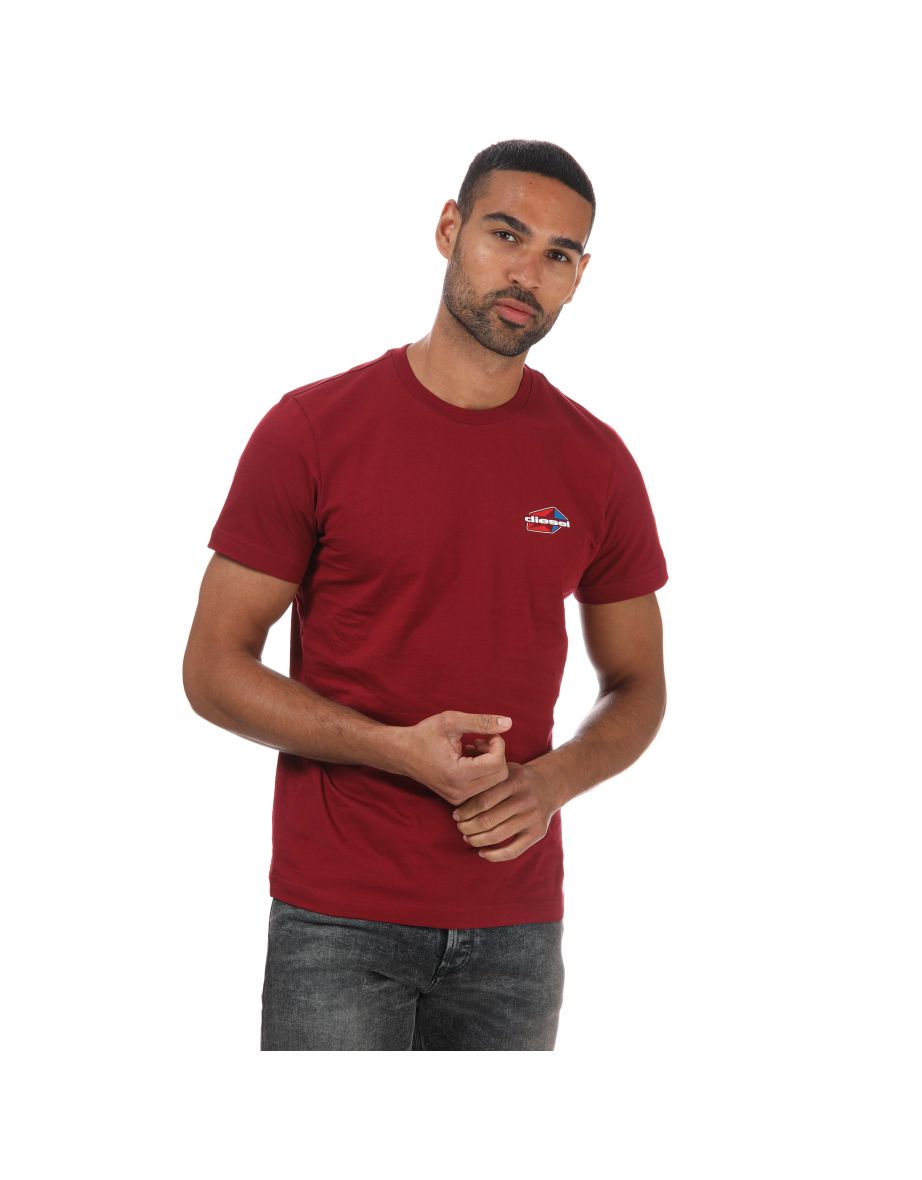 Camiseta Diesel T-Diegos Slim Fit Roja Hombre