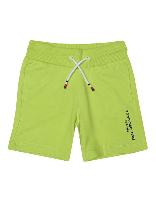 Shorts de moletom verde Tommy Hilfiger infantil para meninos