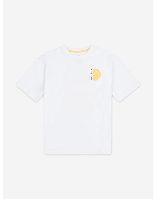Maglietta grafica New Balance Boys Hoops Court - Bianco