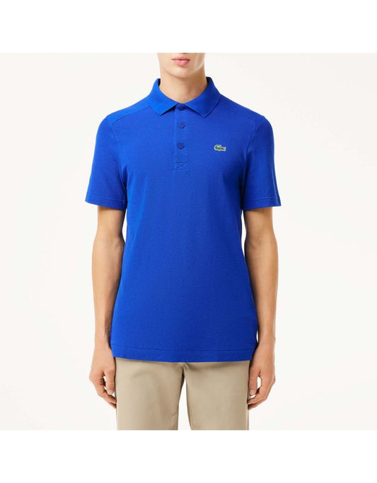Camisa Polo Lacoste Sport Classic Fit UV Protection Golf Masculina em Azul