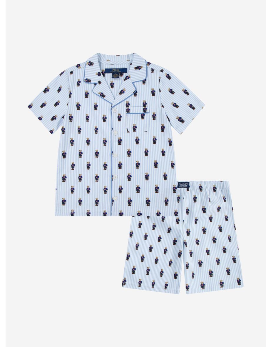 Conjunto de pijama corto Oso azul para niño