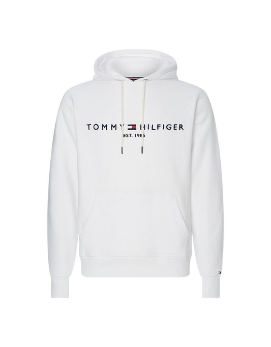 Sudadera con capucha Tommy Logo en mezcla de algodón orgánico