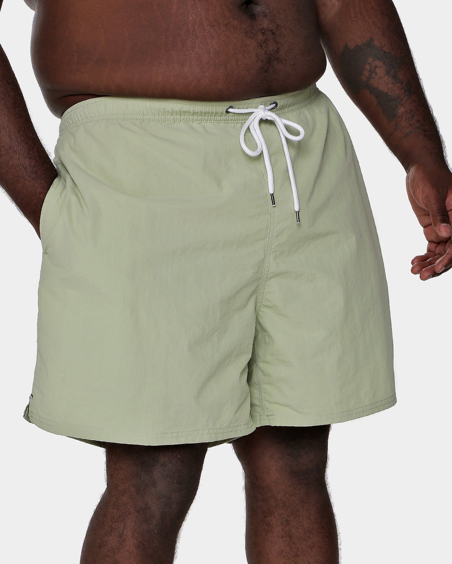 Calção de banho masculino plus size verde da Allman para Riachuelo
