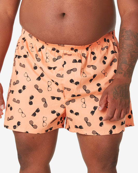 Boxer Allman by Riachuelo Plus Size con stampa di occhiali arancioni