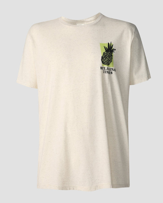 Men's Plus Size Off-White T-Shirt "Relaxing Times" | Allman By Riachuelo