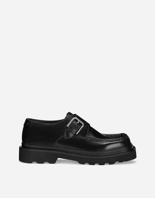 Zapatos monkstrap de piel de becerro