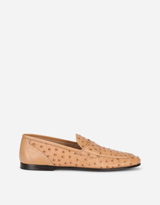 Zapatillas de piel de avestruz