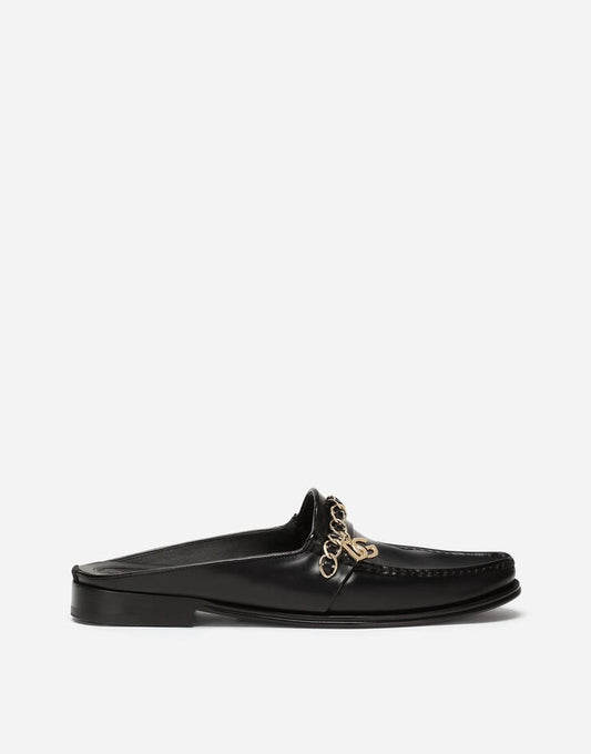 Babuchas Visconti de piel de becerro napa