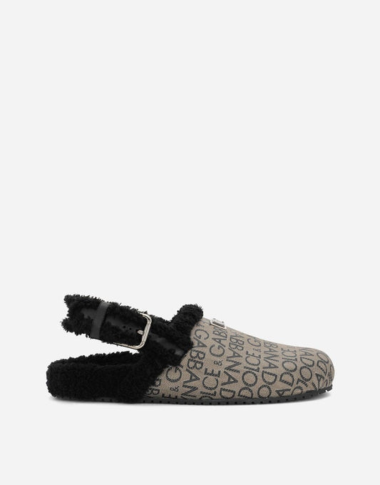 Mules revestidos de jacquard