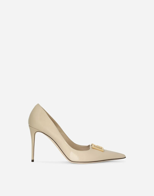 Scarpe con tacco in pelle di vitello