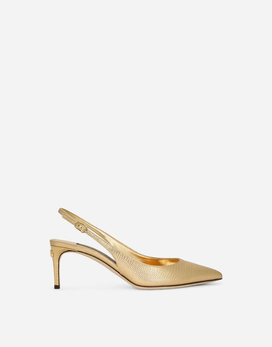 Scarpe Slingback in pelle di vitello smerigliata