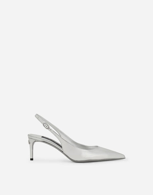Scarpe Slingback in pelle di vitello