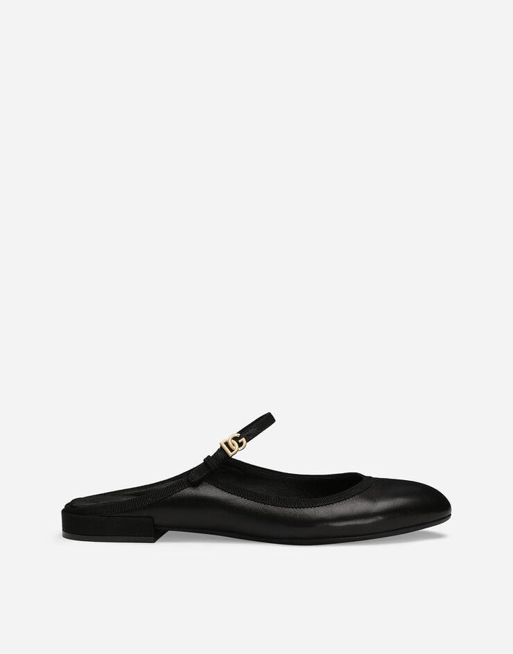 Mules in pelle nappa