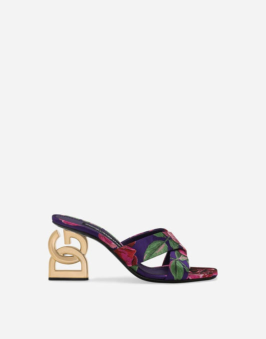 Mules Jacquard da 3,5 pollici
