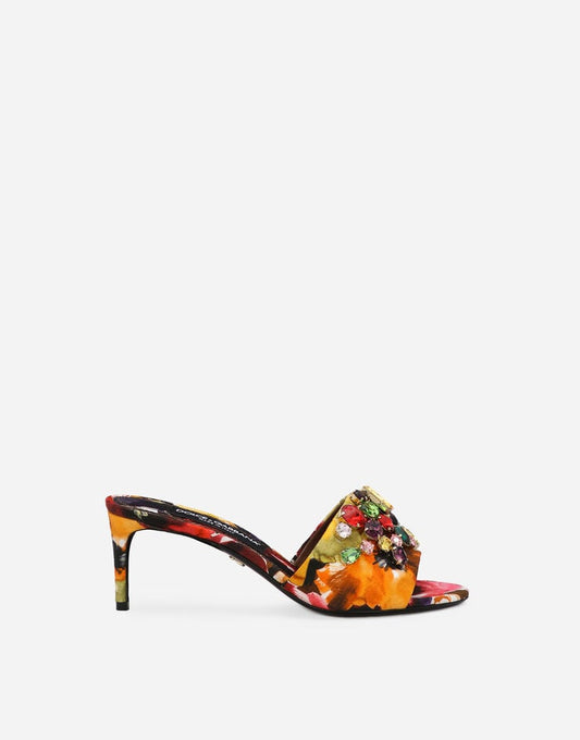 Scarpe Slip-On in broccato