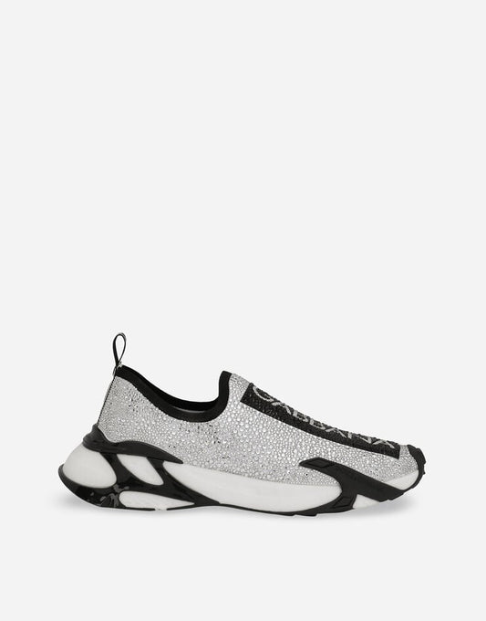 Zapatillas rápidas con pedrería termofijada