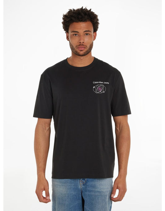 Camiseta com slogan Calvin Klein Jeans Future Fade