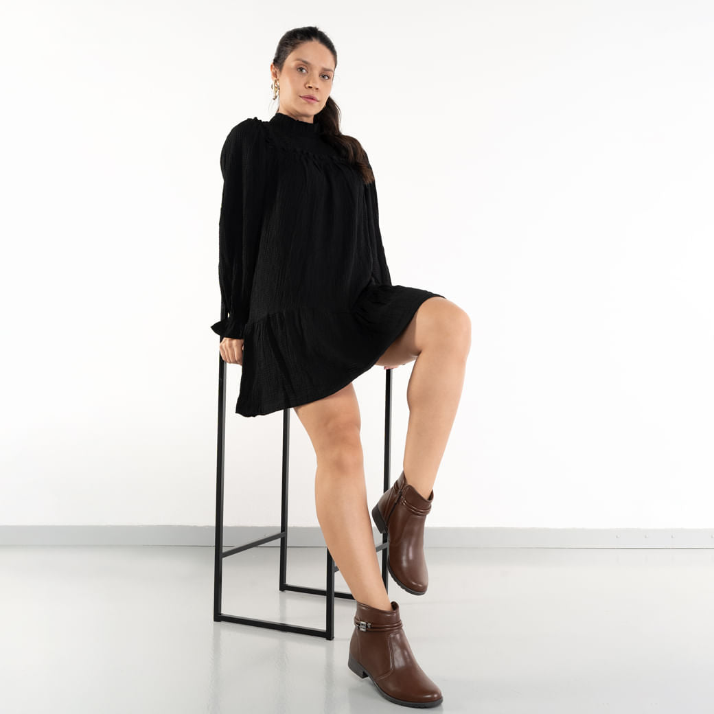 Botas de tacón bajo Dakota Morino Marrón