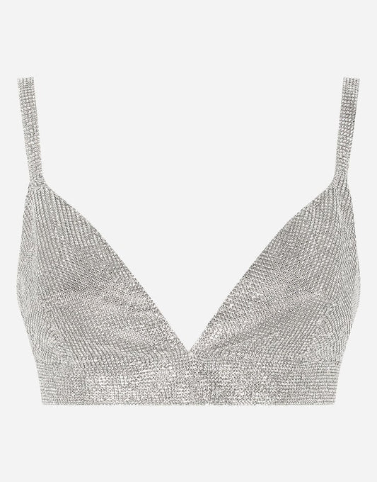 Sujetador de malla de cristal Kim Dolce & Gabbana