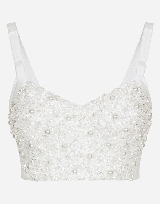 Top corsé Kim Dolce & Gabbana con pedrería