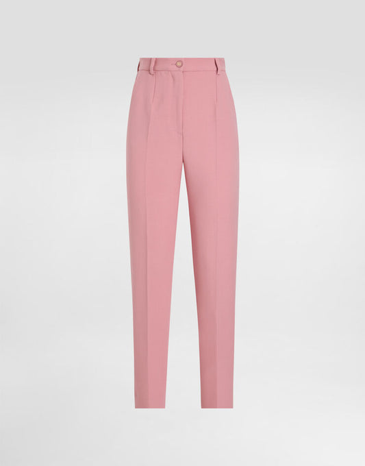 Tailored Double Wool Crepe Pants