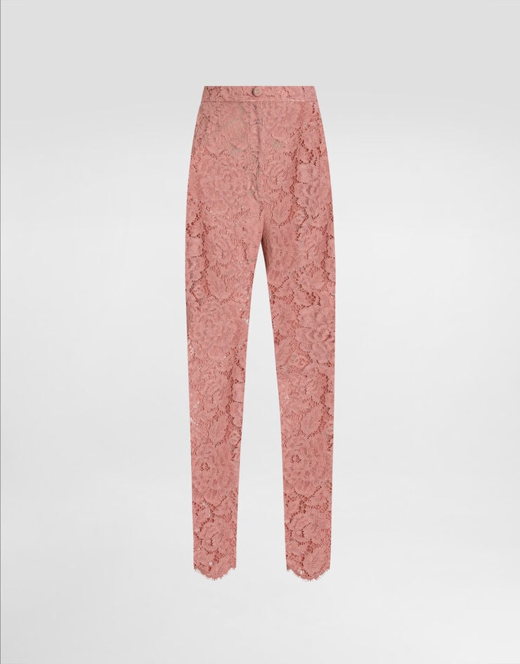 Pantaloni sartoriali in pizzo Cordonnet