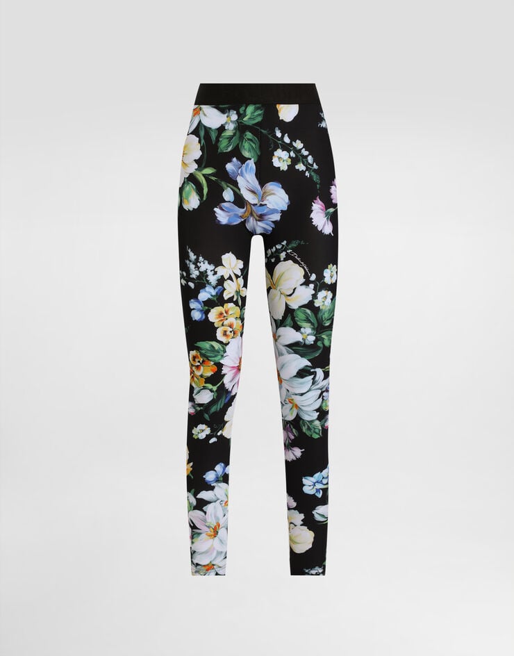 Leggings Activewear de Jersey com estampa floral