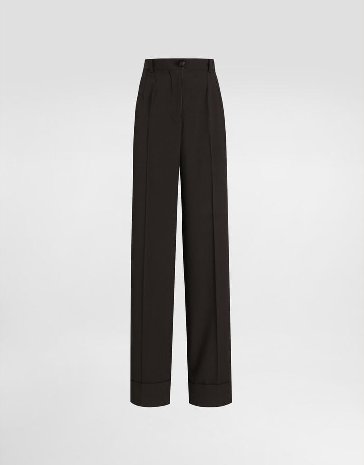 Flared Wool Pants