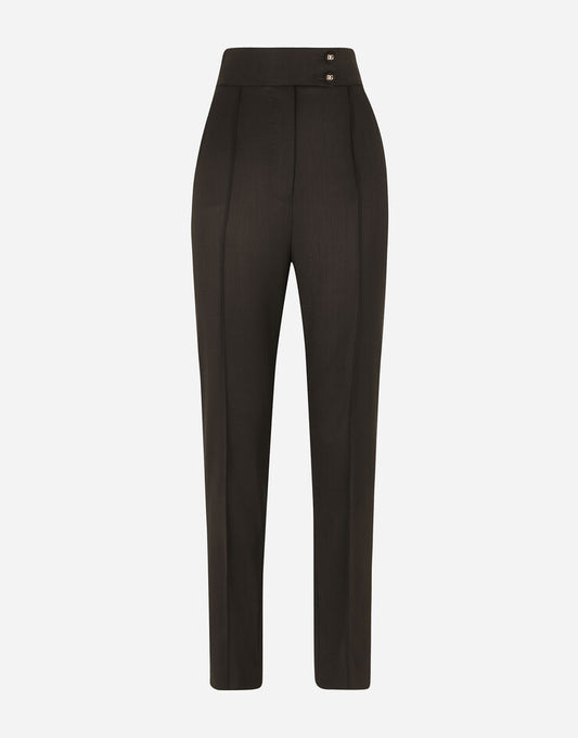 Wool Poplin Trousers