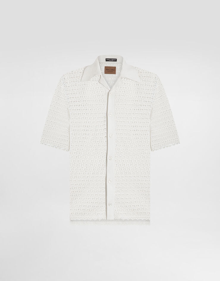 Camisa de algodón tejida a mano