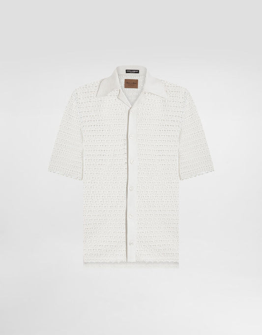 Camisa de algodón tejida a mano