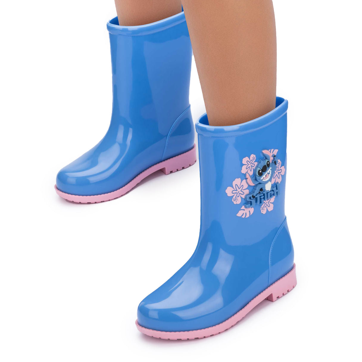 Stivali da pioggia per bambini Grendene Kids Stitch Colorful - Blu