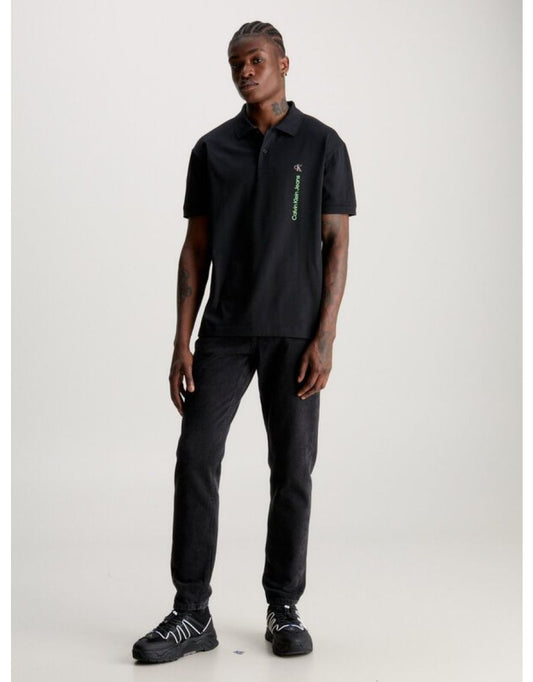 Camisa polo preta Calvin Klein Jeans