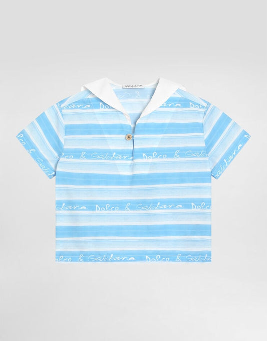 Striped Poplin Shirt