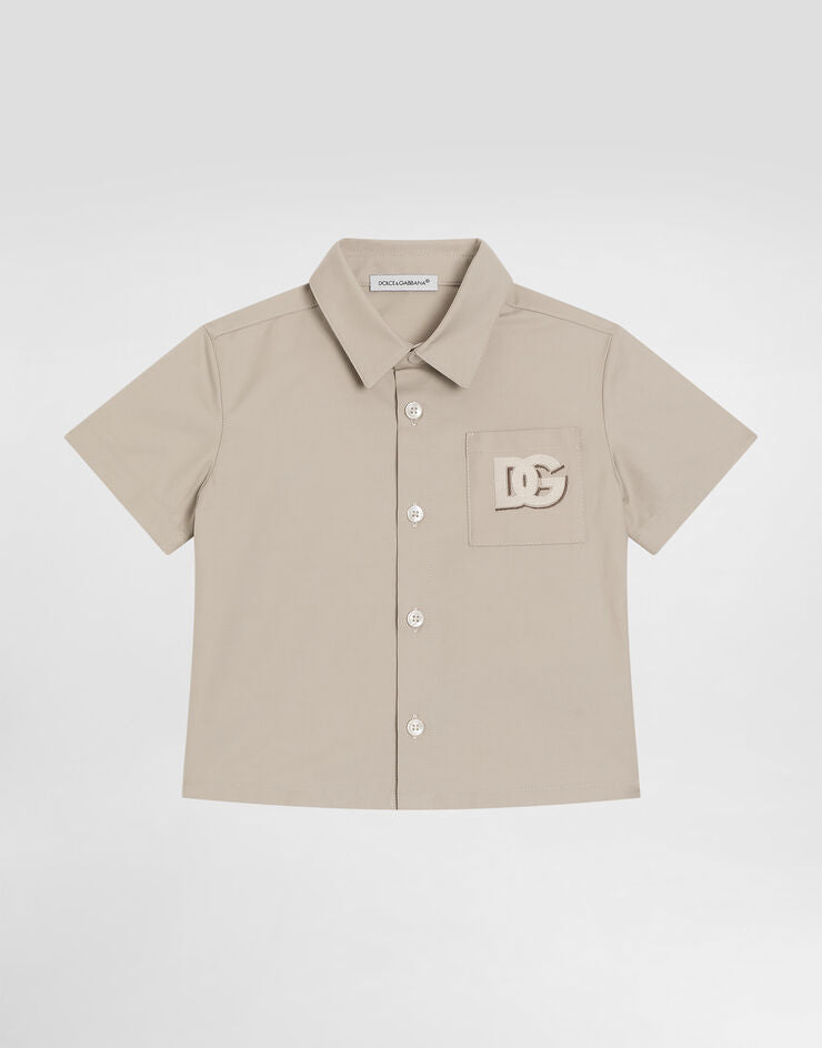 Gabardine Shirt with DG Logo