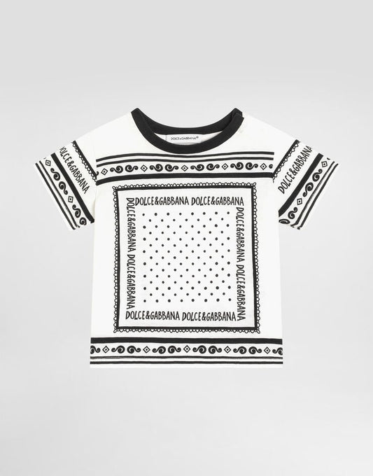 Maglietta in jersey con stampa bandana