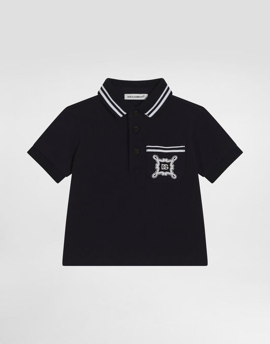Piqué Polo Shirt with DG Logo