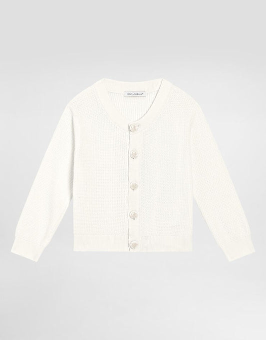 Chaqueta de punto con botones de marca