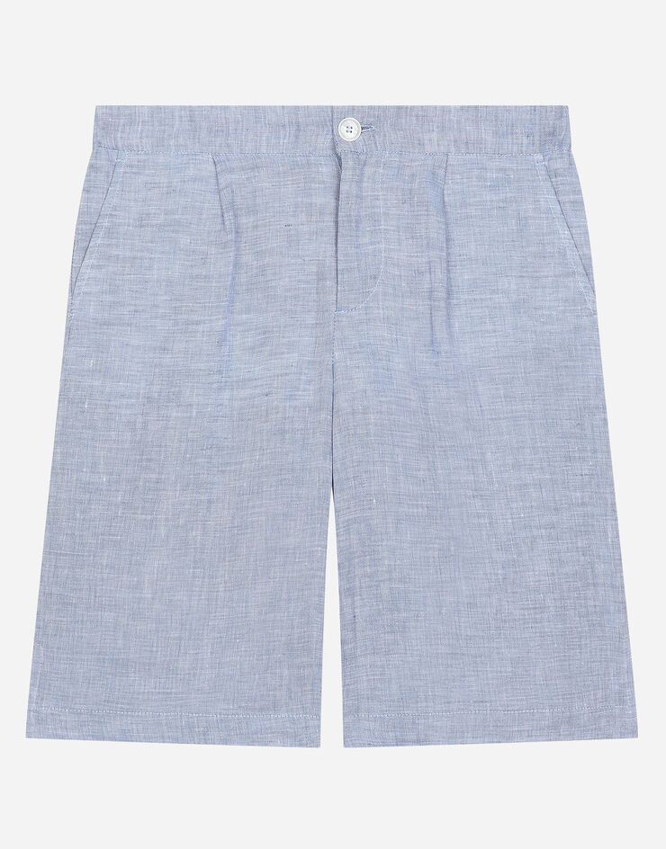 Shorts de linho sem elástico