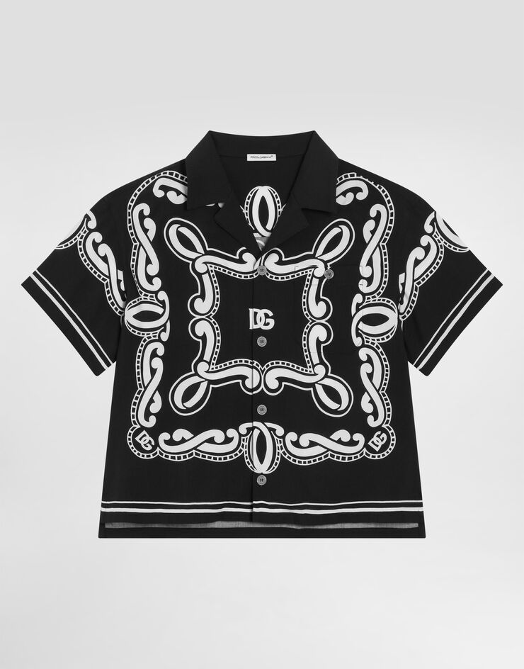 Camicia batik con stampa bandana