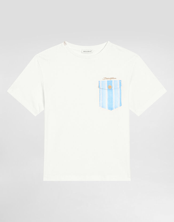 Camiseta de punto con bolsillo delantero