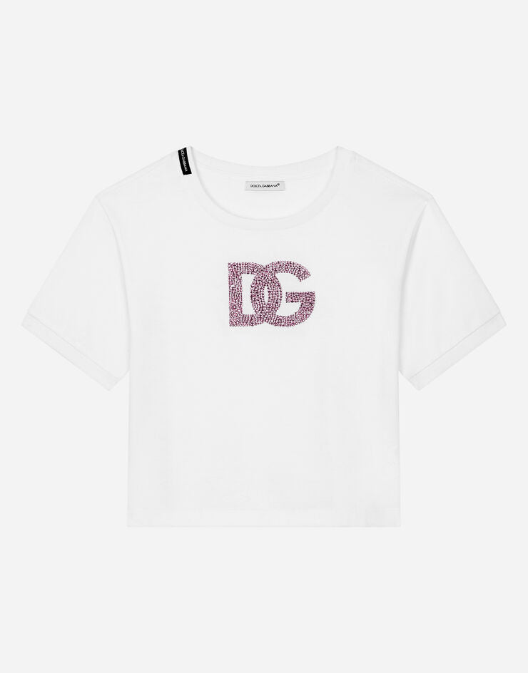 Camiseta Rhinestone Logo Jersey