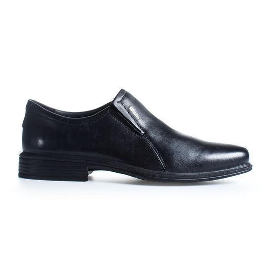 Men's Black Leather Dress Shoe with Elastic by Pegada