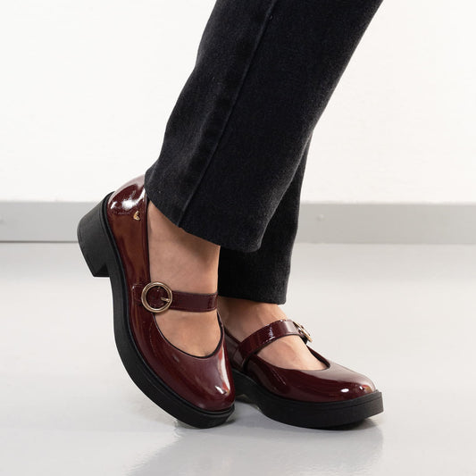 Sapatos femininos de salto alto Mississipi em Burgundy