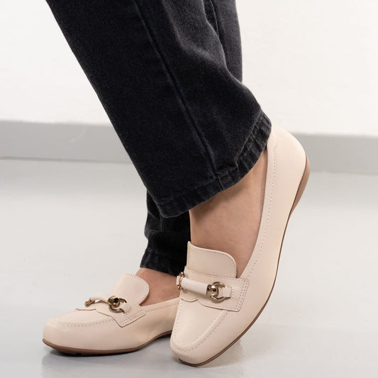 Mocassins Modare Cream para mulheres