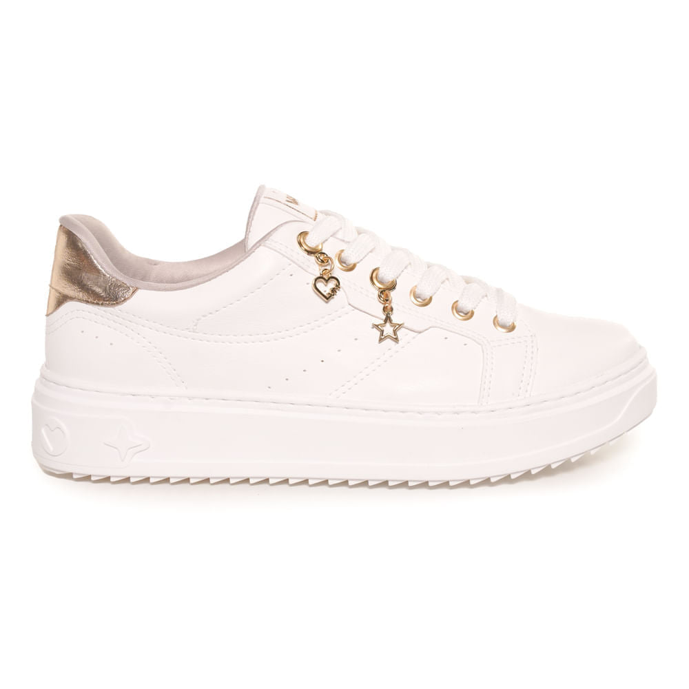 Scarpe da ginnastica bianche casual da donna con charm di Via Marte