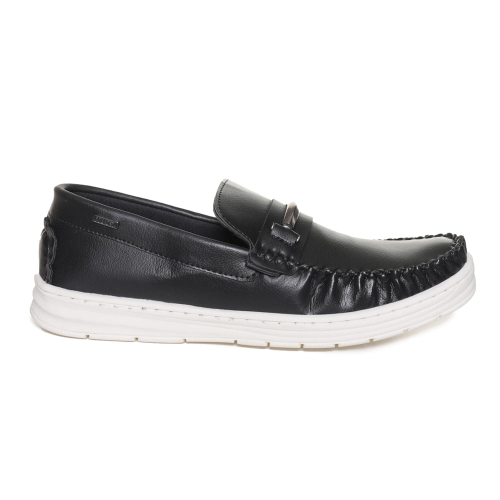 Mocasines casuales negros para hombre